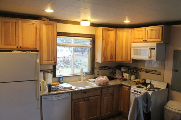 The kitchen after the 2012 remodel, photographed in 2014.